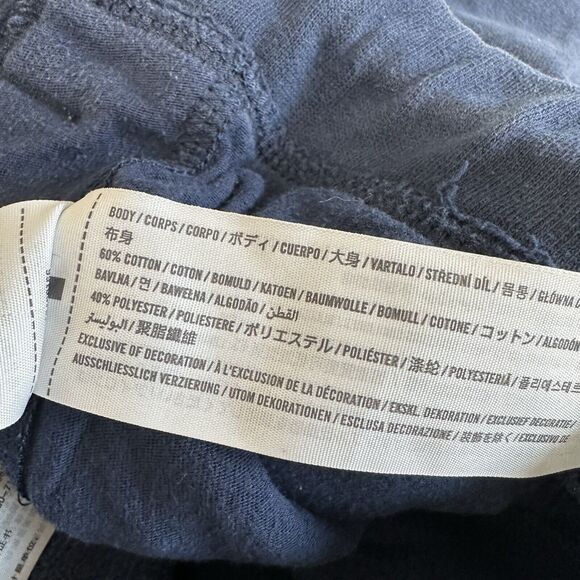 Vintage Y2K Abercrombie Fitch Sweatpants Women Small Navy Blue Logo Jogger - Picture 9 of 10